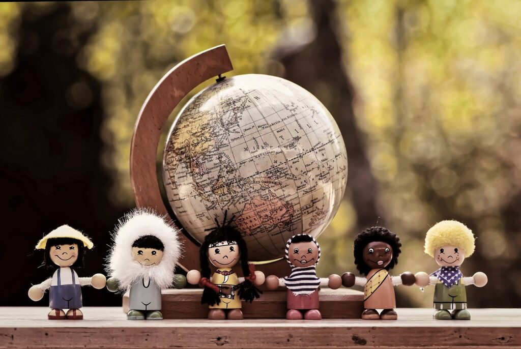 different nationalities, children, human
